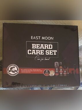 East Moon Beard Care Set Beard Oil Balm Mousse Grooming Kit New